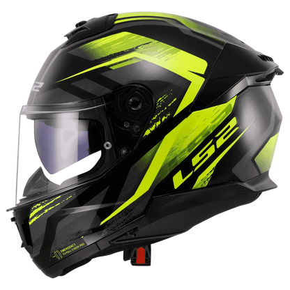 LS2 FF320 Stream II Fury Helmet - Black HV Yellow