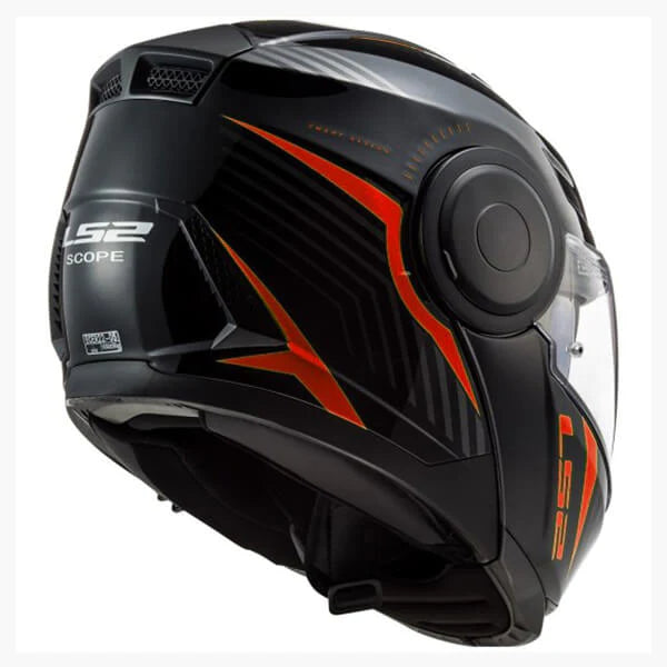 LS2 FF902 SCOPE SKID HELMET - GLOSS BLACK RED