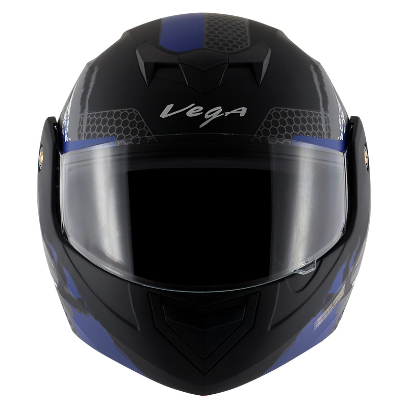 Vega Crux DX Flex Helmet - Dull Black Blue