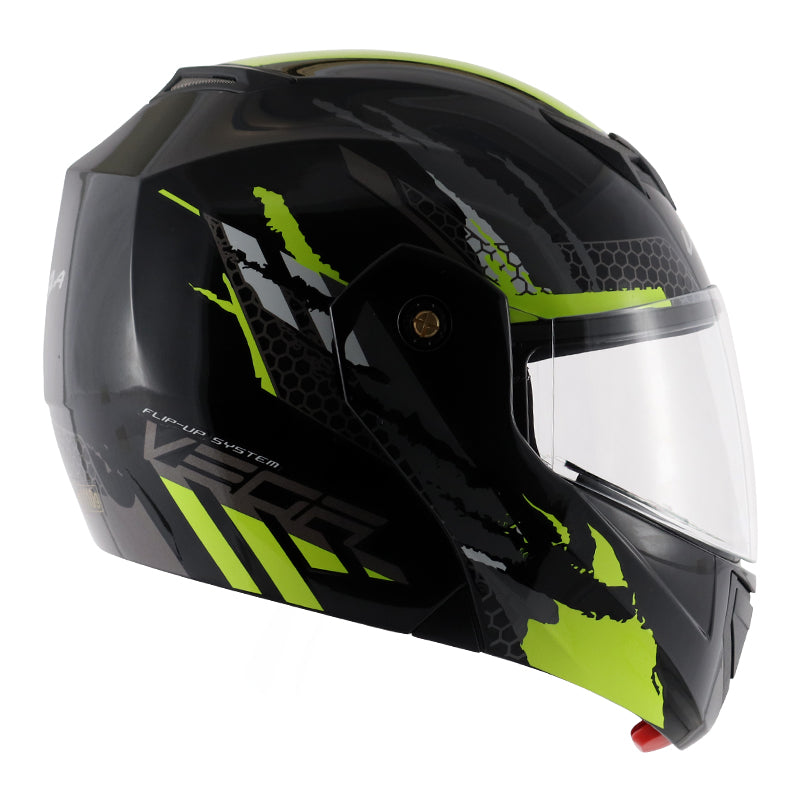 Vega Crux DX Flex Helmet - Black Neon Yellow