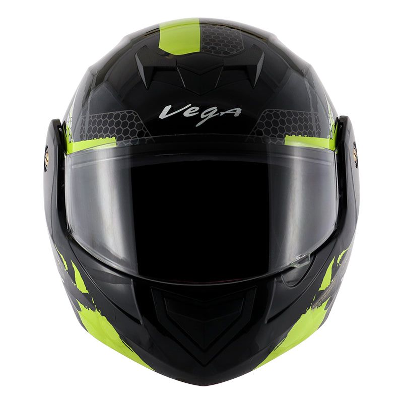 Vega Crux DX Flex Helmet - Black Neon Yellow