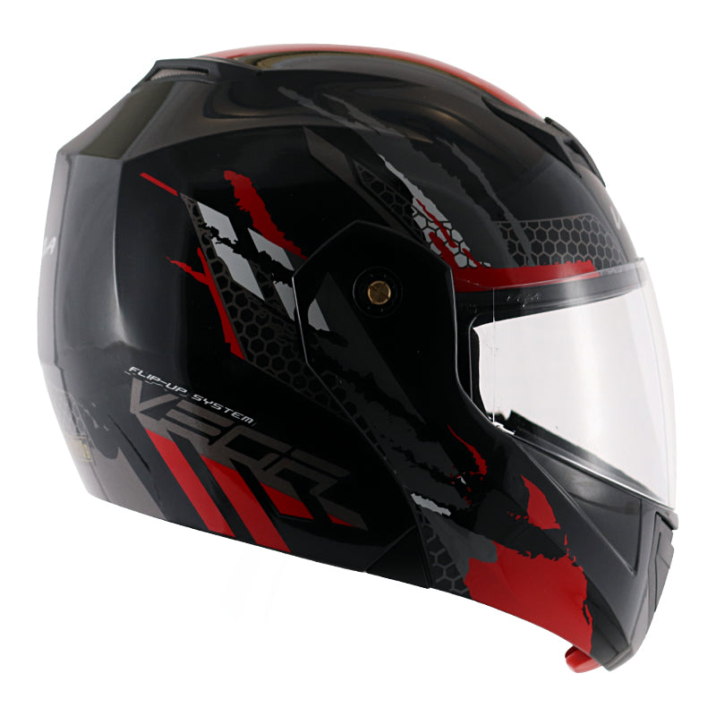 Vega Crux DX Flex Helmet - Black Red