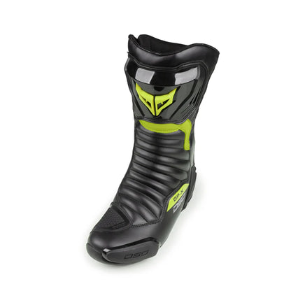 DSG GP-X Riding Boot - Black Yellow Fluo
