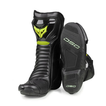 DSG GP-X Riding Boot - Black Yellow Fluo