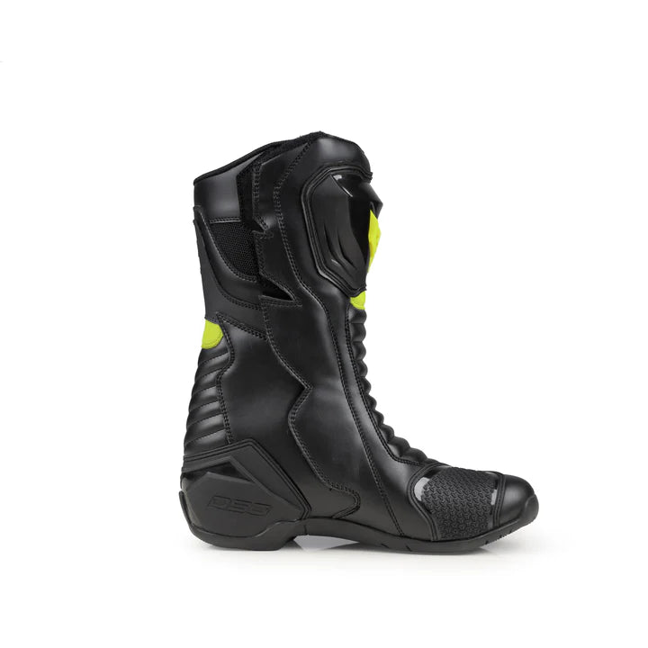 DSG GP-X Riding Boot - Black Yellow Fluo