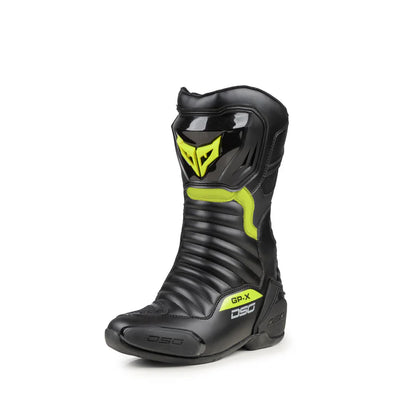 DSG GP-X Riding Boot - Black Yellow Fluo