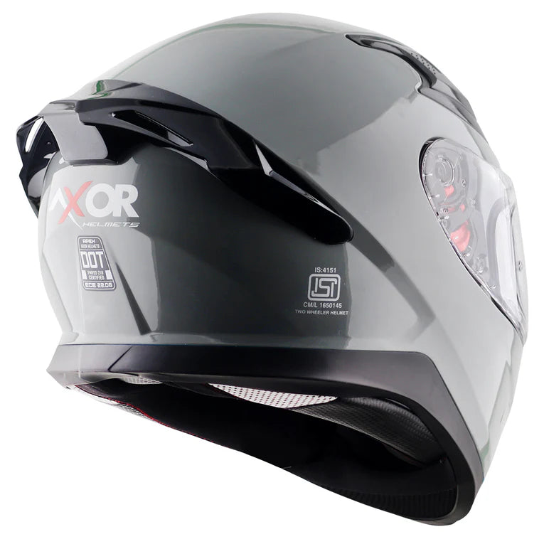 Axor Apex Solid Helmet - Cool Grey
