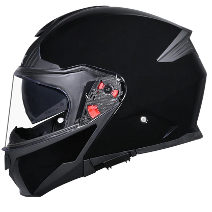SMK GULLWING SOLID HELMET - GL200 BLACK