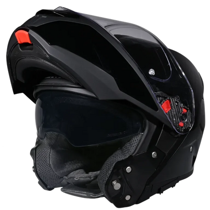SMK GULLWING SOLID HELMET - GL200 BLACK