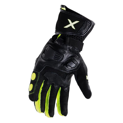 Axor Gator Riding Gloves - Black Neon Green