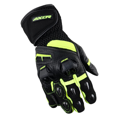 Axor Gator Riding Gloves - Black Neon Green
