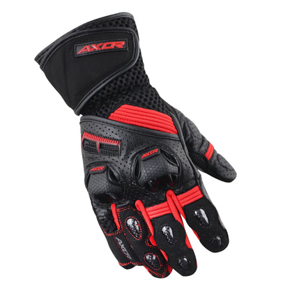 Axor Gator Riding Gloves - Black Red