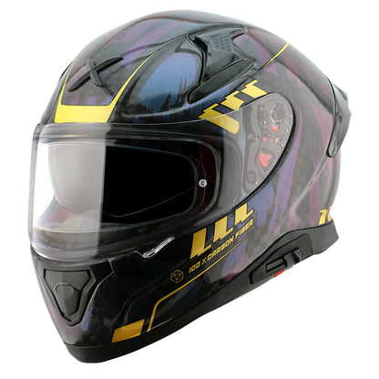 AXOR APEX CARBON GLOSS HELMET - GLOSS CARBON NEON YELLOW