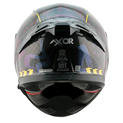 AXOR APEX CARBON GLOSS HELMET - GLOSS CARBON NEON YELLOW