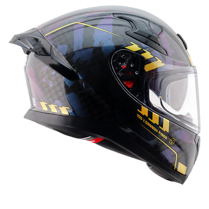 AXOR APEX CARBON GLOSS HELMET - GLOSS CARBON NEON YELLOW