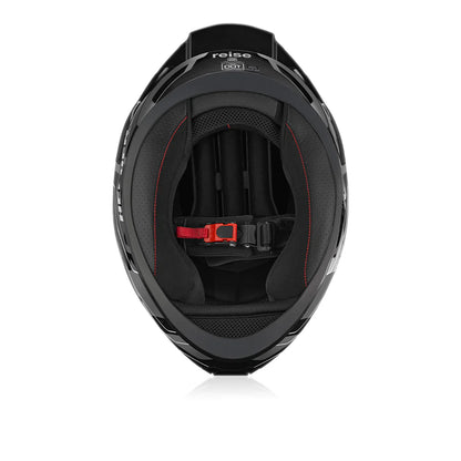 Reise Helden Motorcycle Riding Helmet - Grey Black