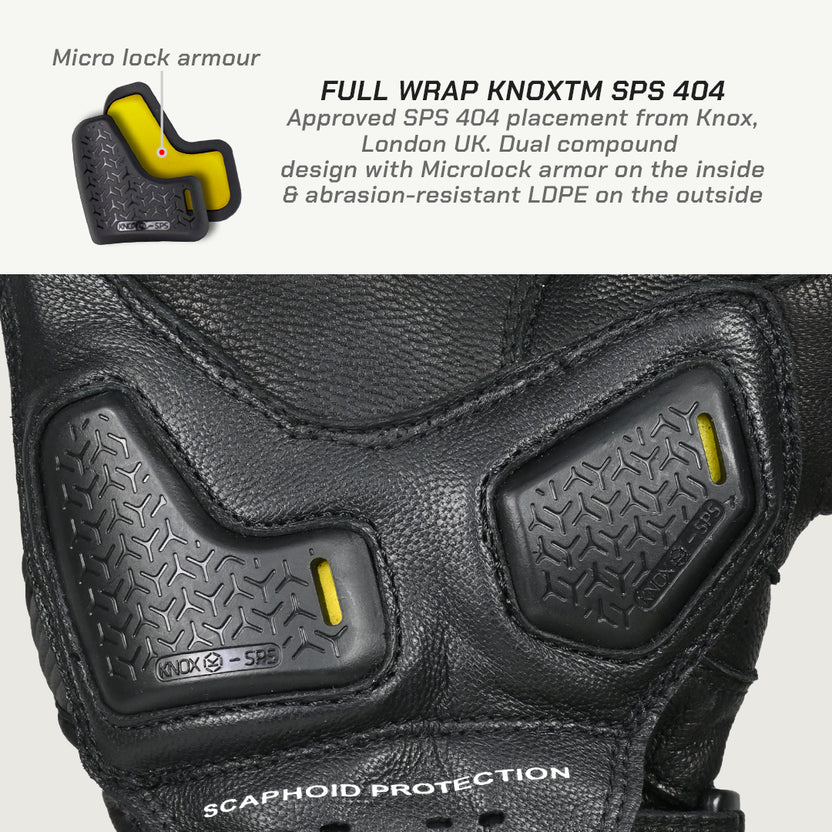 VIATERRA GRID MK3 – FULL GAUNTLET MOTORCYCLE RIDING GLOVES - BLACK RED WHITE