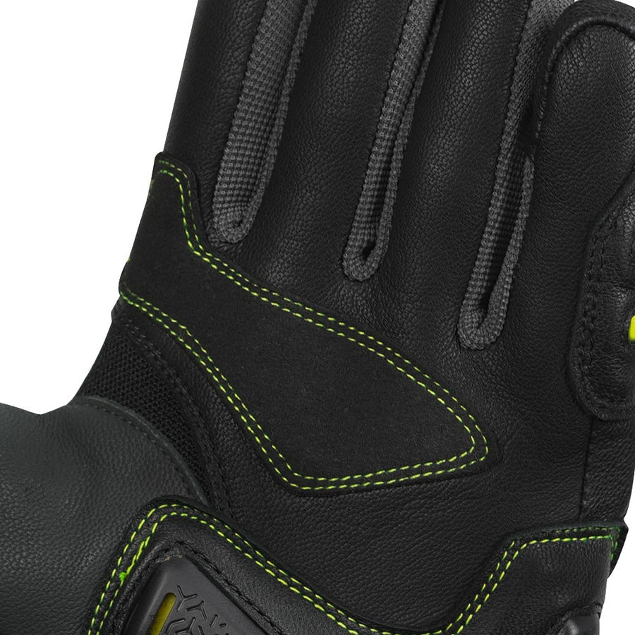 KORDA GUARD SEMI GAUNTLET RIDING GLOVES - Fluorescent Yellow