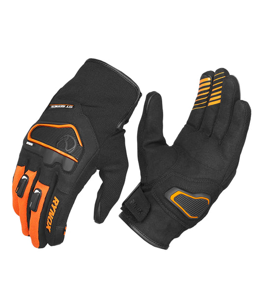 RYNOX Helium GT 2 GLOVES - Black Orange, motorizzr
