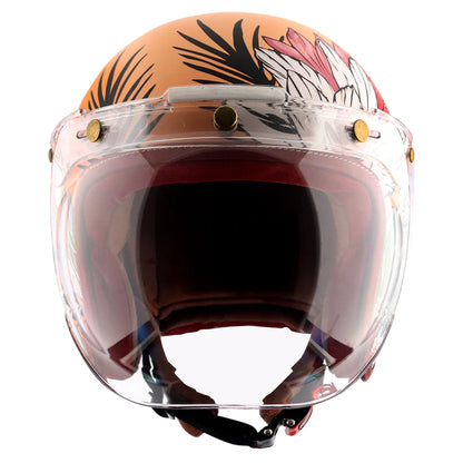 AXOR RETRO JET HAWAI WOMENS HELMET - PEACH