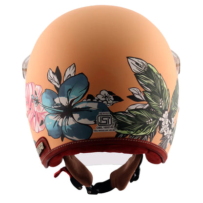 AXOR RETRO JET HAWAI WOMENS HELMET - PEACH