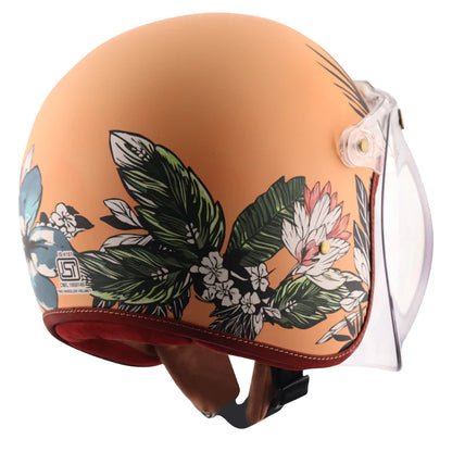 AXOR RETRO JET HAWAI WOMENS HELMET - PEACH