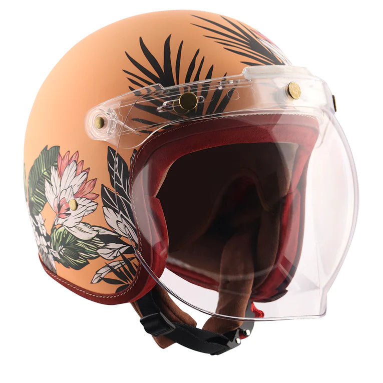 AXOR RETRO JET HAWAI WOMENS HELMET - PEACH