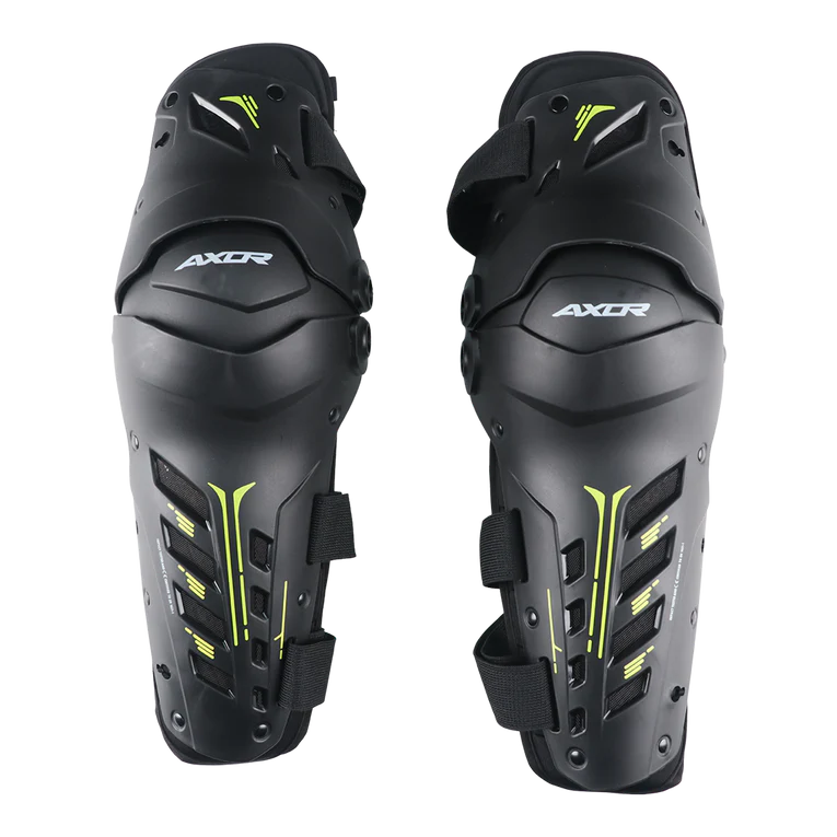 Axor Impact-X Knee Guard - Black Neon Yellow