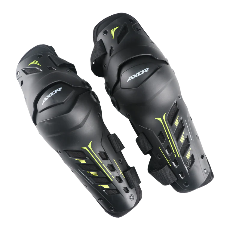 Axor Impact-X Knee Guard - Black Neon Yellow