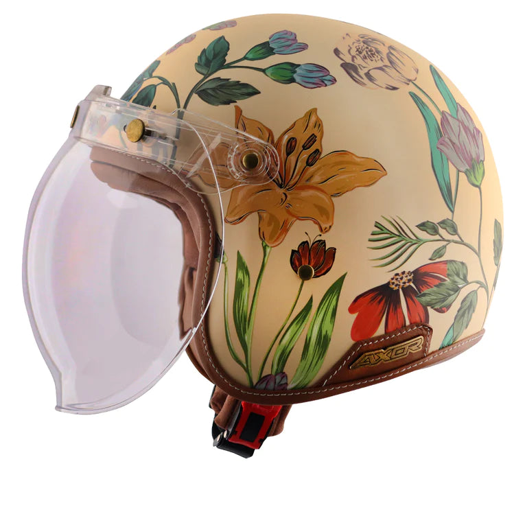 AXOR RETRO JET IBIZA WOMENS HELMET- BEIGE