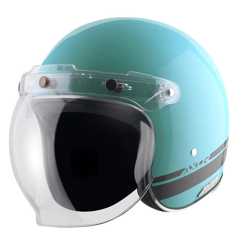 Axor Retro Jet Sportz S13 Helmet - Blue Black