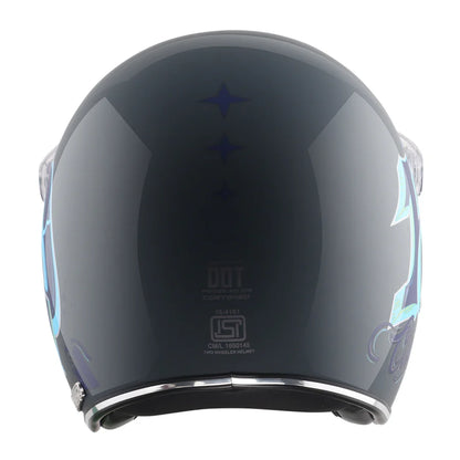 Axor Retro Jet Sportz C13 Helmet - Slate Blue