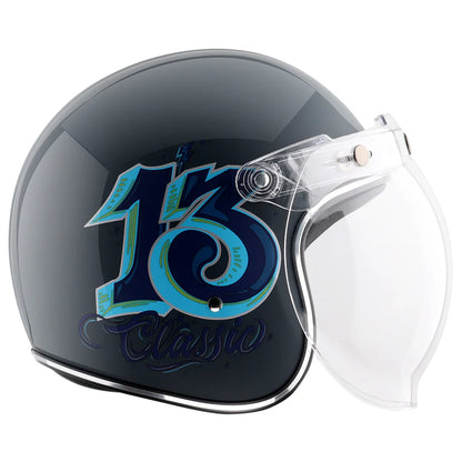 Axor Retro Jet Sportz C13 Helmet - Slate Blue