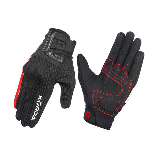 KORDA STREET SHORT CUFF RIDING GLOVES - Red