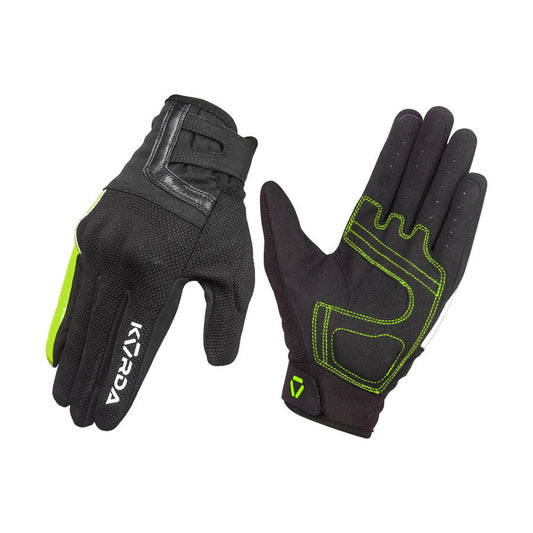 KORDA STREET SHORT CUFF RIDING GLOVES - Fluorescent Yellow