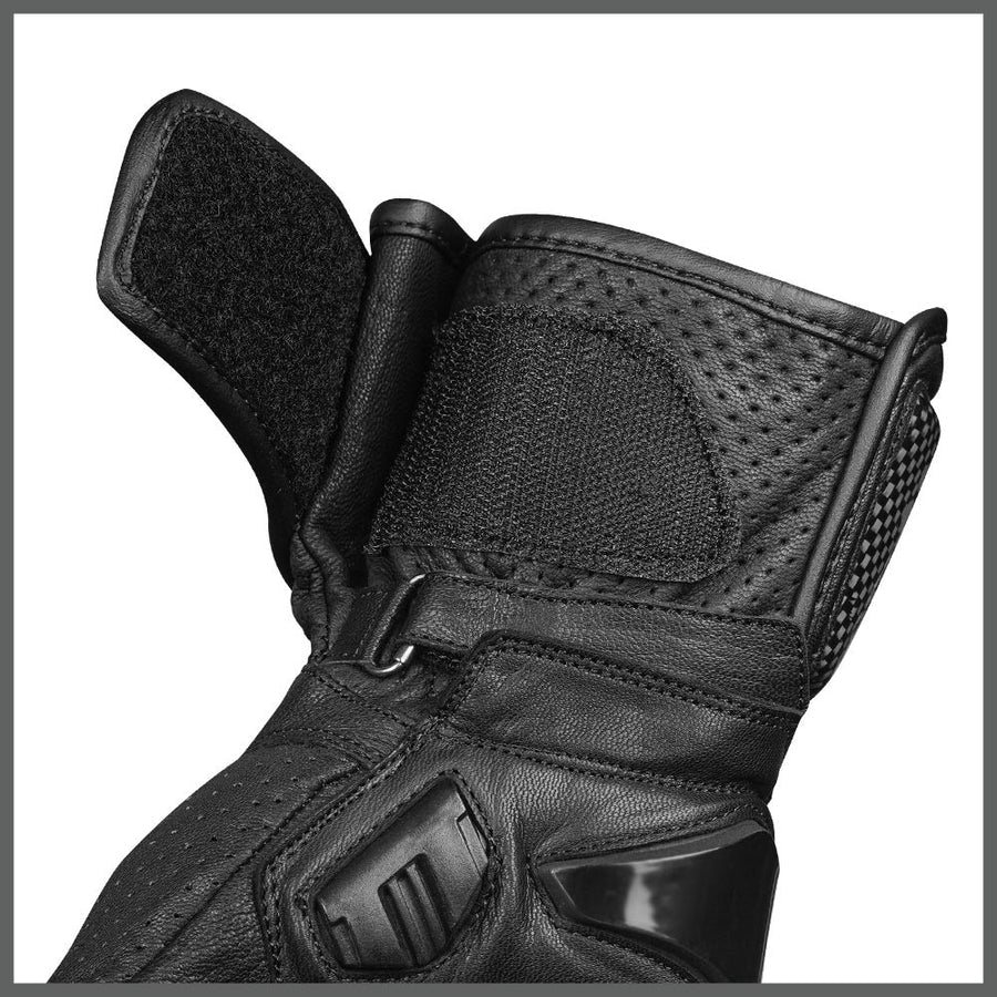 KORDA TRACK FULL GAUNTLET RIDING GLOVES - BLACK