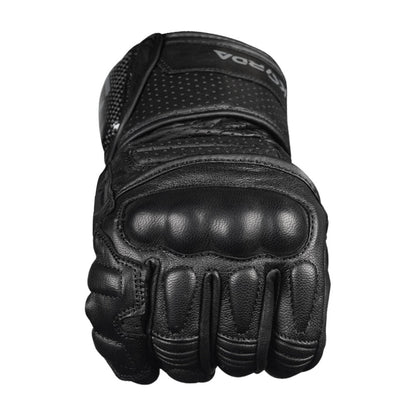 KORDA TRACK FULL GAUNTLET RIDING GLOVES - BLACK