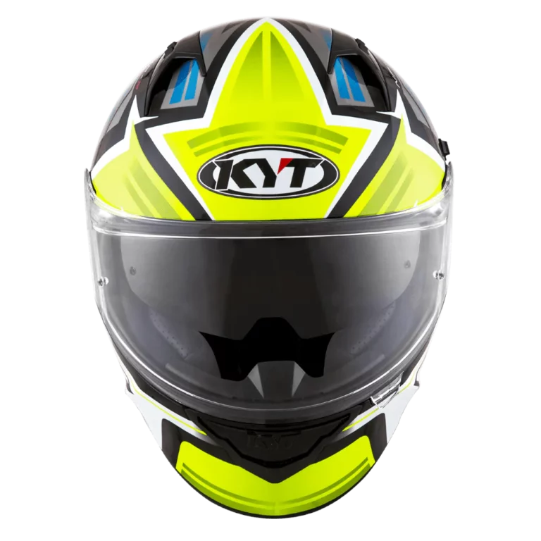 KYT NFR Artwork Helmet - Gloss Yellow Grey