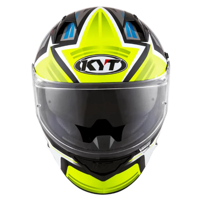 KYT NFR Artwork Helmet - Gloss Yellow Grey