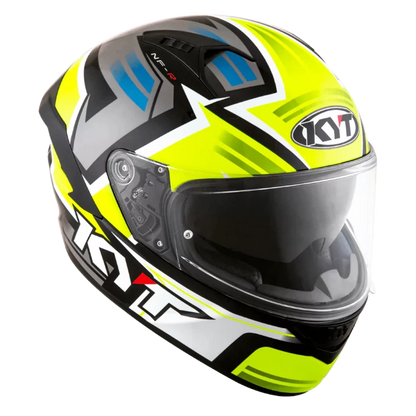 KYT NFR Artwork Helmet - Gloss Yellow Grey