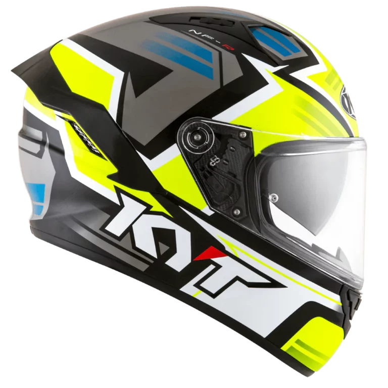 KYT NFR Artwork Helmet - Gloss Yellow Grey