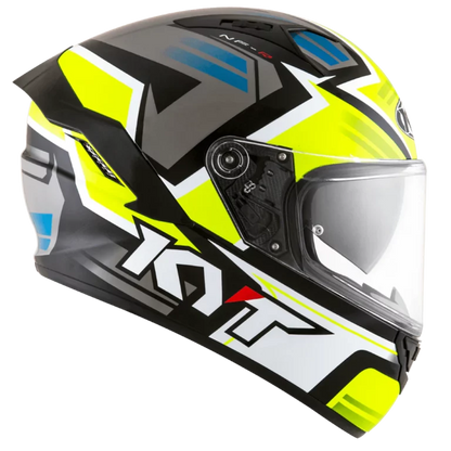 KYT NFR Artwork Helmet - Gloss Yellow Grey