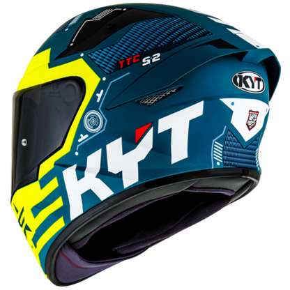 KYT TT Course Fuselage Helmet - Matt Yellow