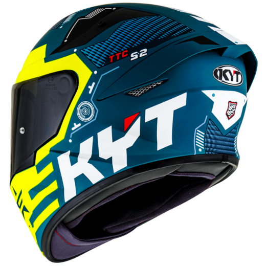 KYT TT Course Fuselage Helmet - Matt Yellow