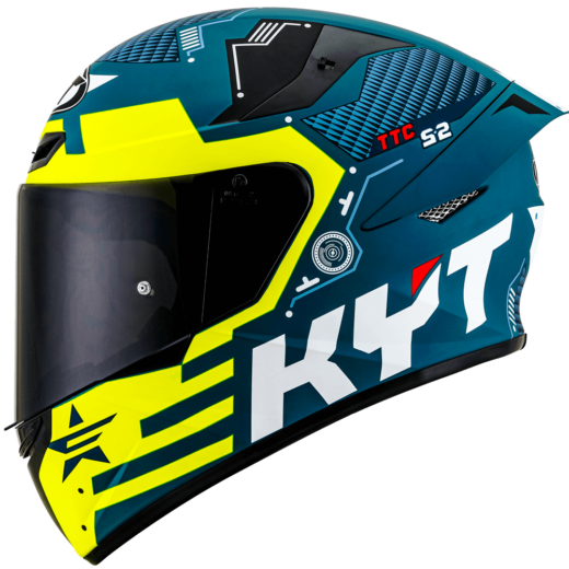 KYT TT Course Fuselage Helmet - Matt Yellow