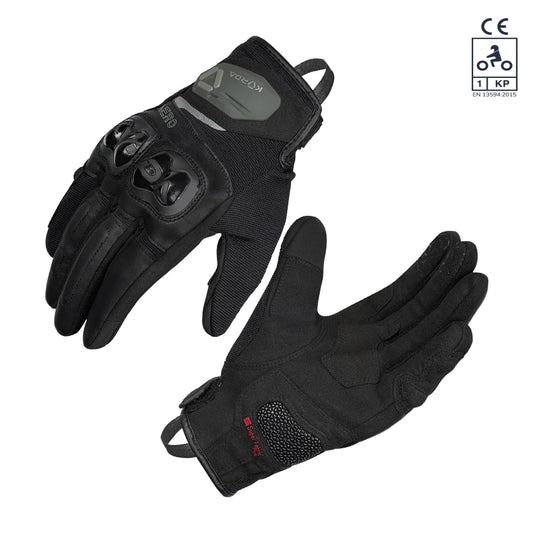 KORDA AERO RIDING GLOVES - BLACK