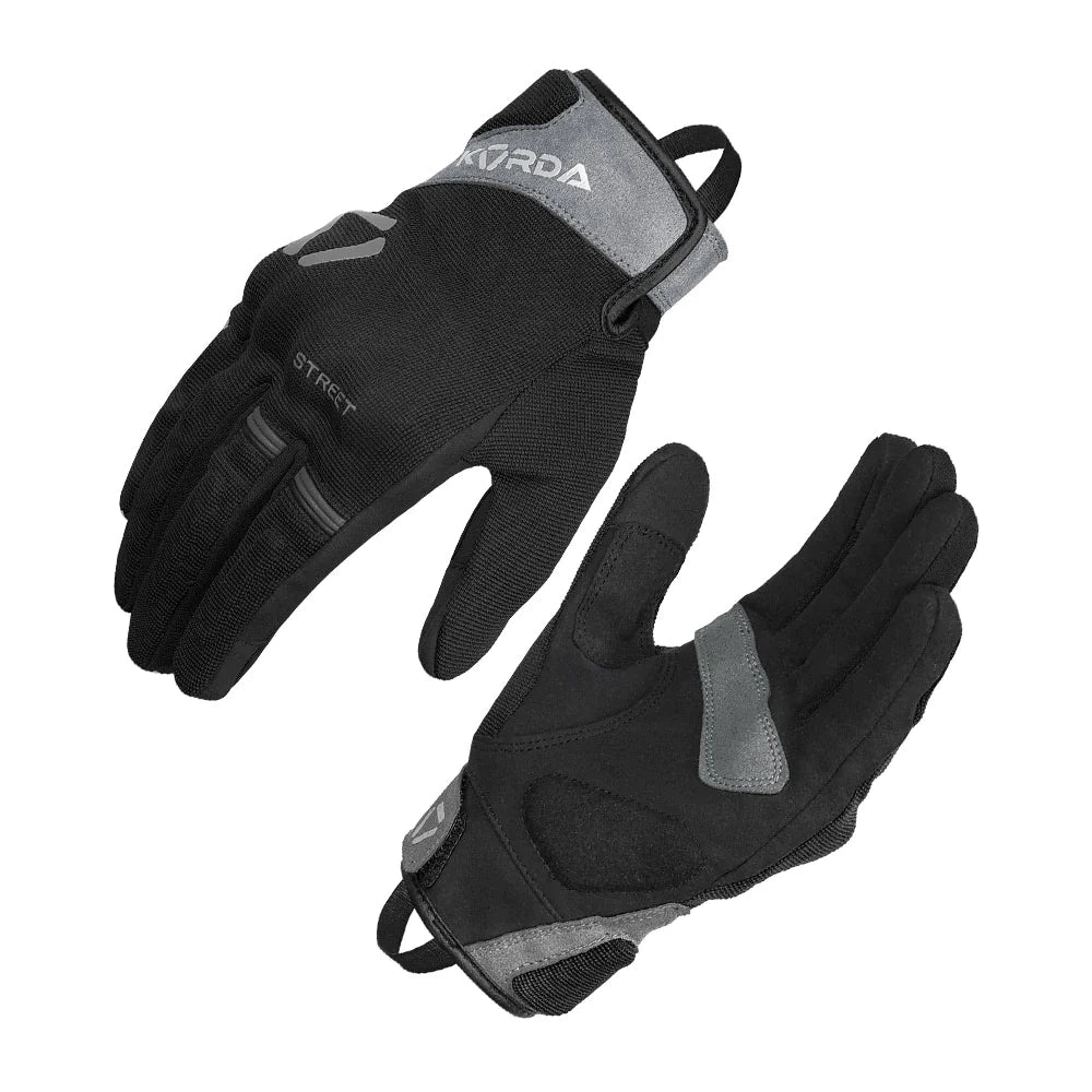 KORDA STREET 2.0 RIDING GLOVES - BLACK