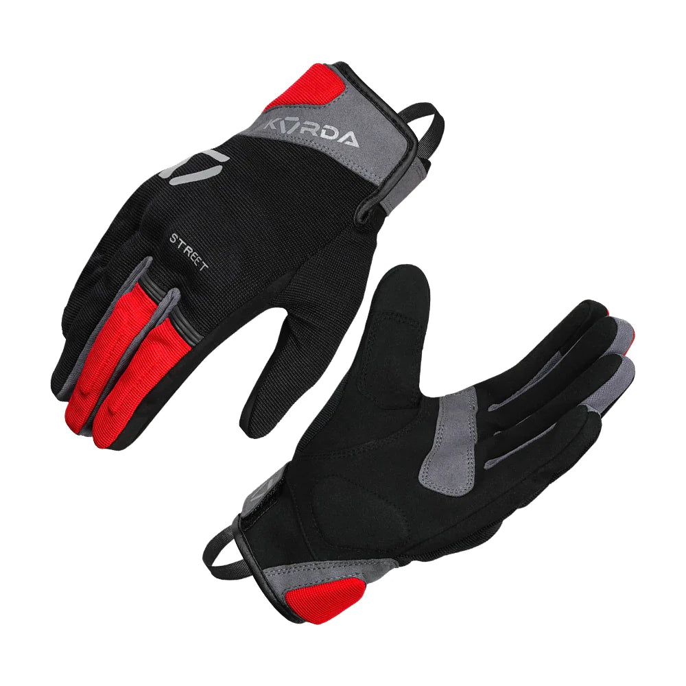 KORDA STREET 2.0 RIDING GLOVES - RED