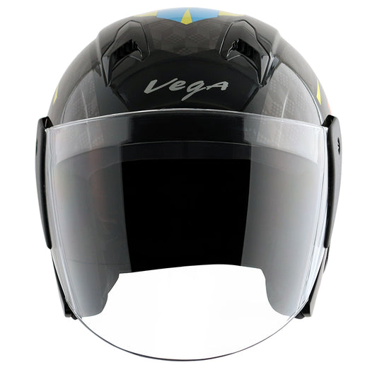 Vega Lark Twist Helmet - Black Orange