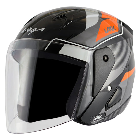 Vega Lark Legand Helmet - Black Orange